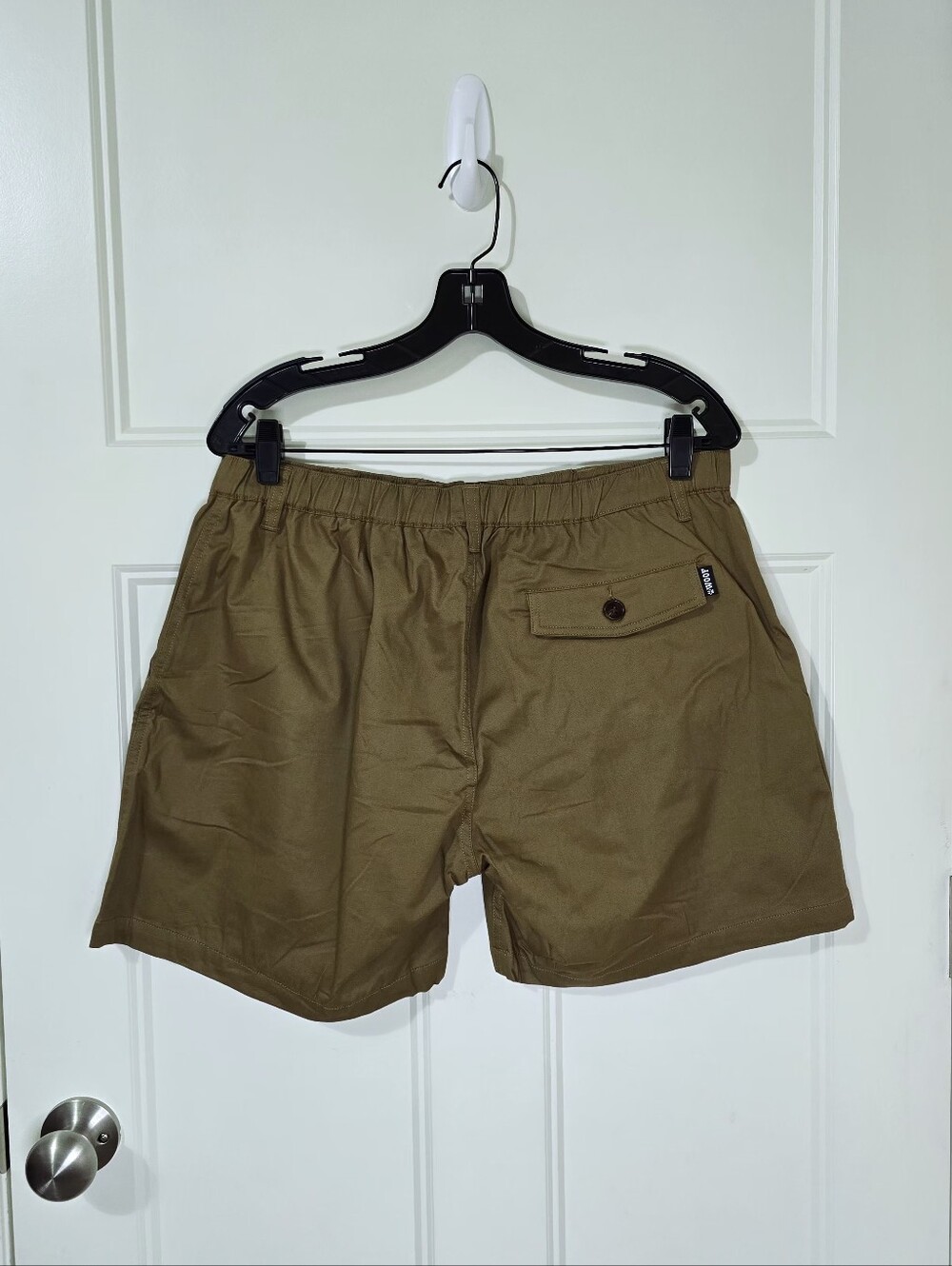 Woof Commando Shorts Men XL Khaki Olive Lined 6" Chino Button Fly Freeball - Picture 2 of 11